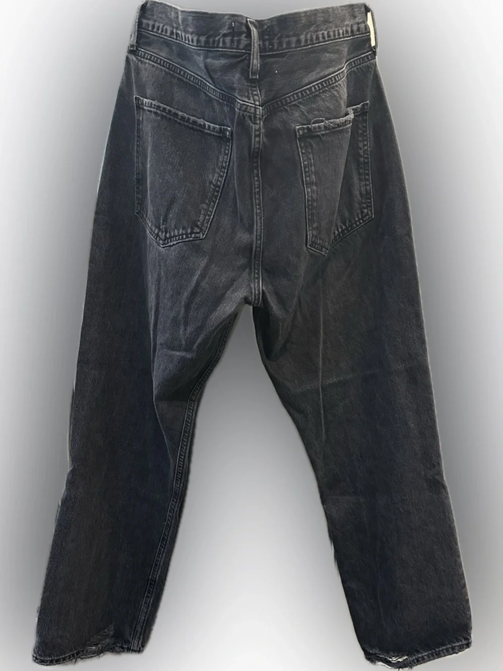 Agolde 90s Crop Midrise Straight | Washed Black - Picture 8 of 9